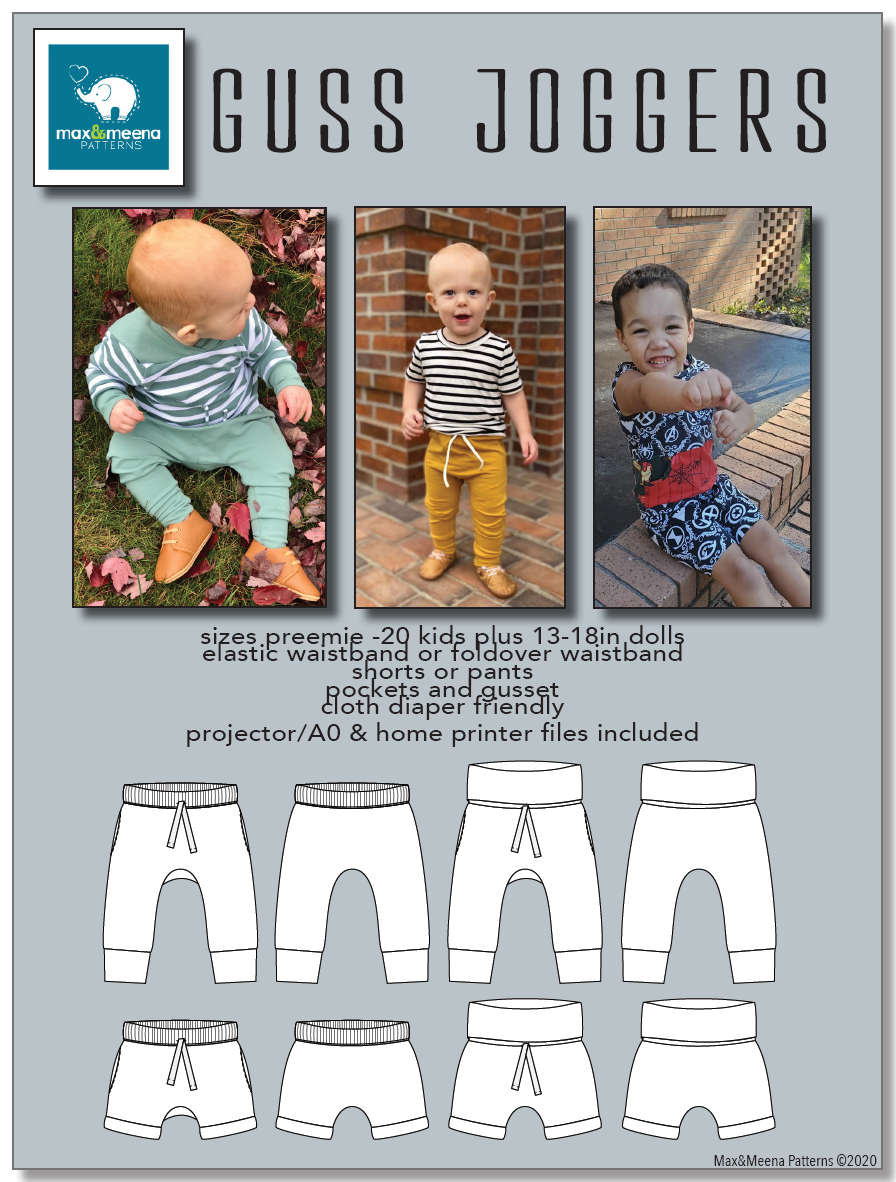 Guss Joggers SEWING PDF PATTERN **Projector/A0 File Included**